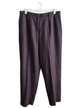 Pendleton Womens Purple Wool Pants Size 16 Plum Brown Vintage